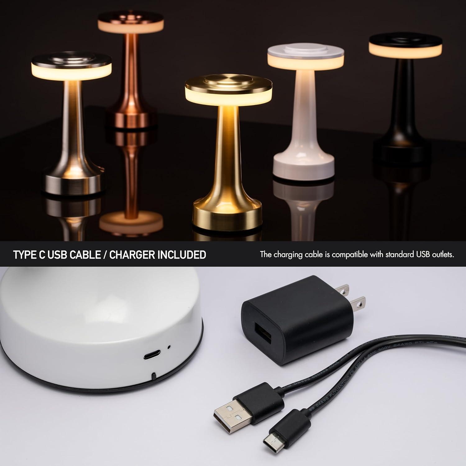 imageOBright Portable LED Table Lamp with Touch Sensor RGB Light Dimmable Rechargeable Battery Night Light for Kids Nursery Nightstand Lamp Bedside Lamp White MarblePiano White