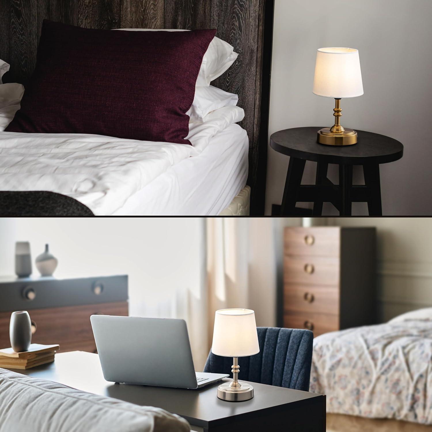 imageOBright Seraph Mini  Cordless LED Table Lamp with Dimmer Builtin Rechargeable Battery 3Level Brightness Patio Table Lamp Bedside Night Lamp Ambient Light for Restaurant Antique BrassAntique Brass
