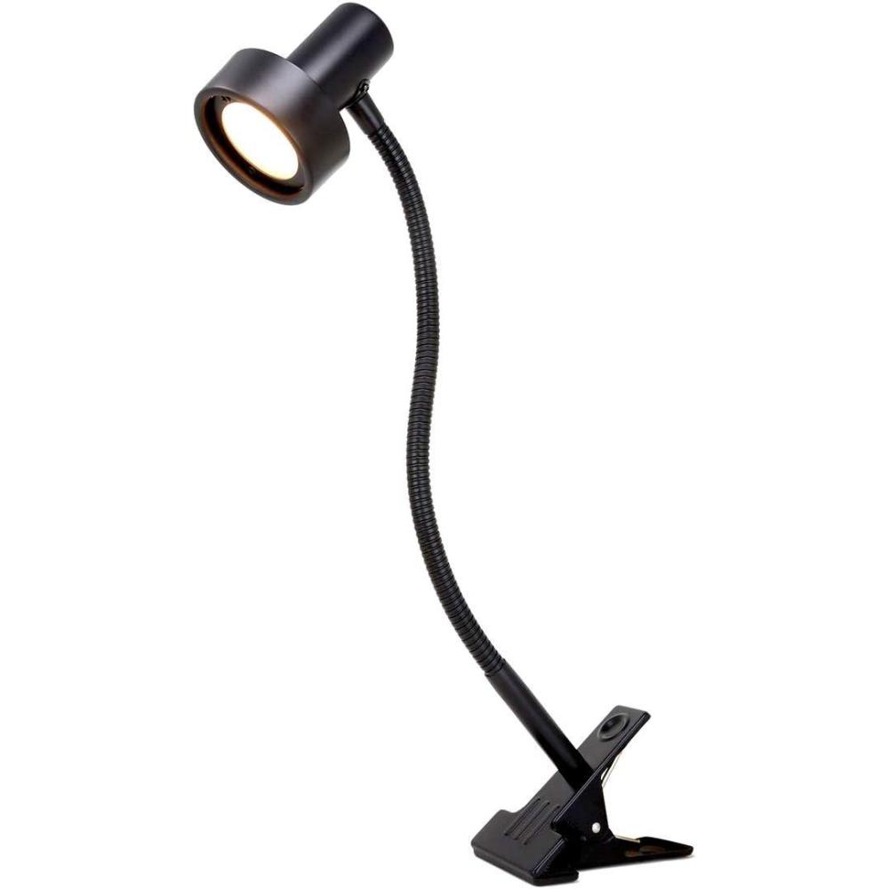 imageOBright Luxor  Dimmable LED Desk Lamp with Gooseneck BlackClip onBlackClip on