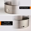 imageOBright Chiara  Cordless LED Table Lamp 3 Light Modes Rechargeable Battery Up to 12 Hours Flameless Candle Lamp for Restaurant Night Light for Kids Nursery Bedside Lamp Brushed Nickel