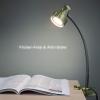 imageOBright LED Clip on Light for Bed HeadboardDesk Dimmable LED Desk Lamp with Metal Clamp 5W LED Flexible Gooseneck Adjustable Brightness for EyeCare Reading Vintage Design Camouflage