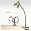 imageOBright LED Clip on Light for Bed HeadboardDesk Dimmable LED Desk Lamp with Metal Clamp 5W LED Flexible Gooseneck Adjustable Brightness for EyeCare Reading Vintage Design Camouflage