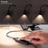 imageOBright Lumos  Versatile Clipon Lamp Zoomable Spotlight Dimmable LED Flexible Gooseneck 4000K Light 100 Metal Clamp  Ideal for Reading Crafting Work and Headboards Antique BrassBlack