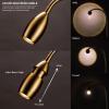 imageOBright Lumos  Versatile Clipon Lamp Zoomable Spotlight Dimmable LED Flexible Gooseneck 4000K Light 100 Metal Clamp  Ideal for Reading Crafting Work and Headboards Antique BrassAntique Brass