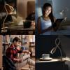 imageOBright Lumos  Versatile Clipon Lamp Zoomable Spotlight Dimmable LED Flexible Gooseneck 4000K Light 100 Metal Clamp  Ideal for Reading Crafting Work and Headboards Antique BrassBlack