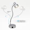 imageOBright Luxor  Dimmable LED Desk Lamp with Gooseneck BlackClip onAluminum