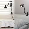imageOBright Luxor  Dimmable LED Desk Lamp with Gooseneck BlackClip onAluminumClip on