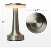 imageOBright Portable LED Table Lamp with Touch Sensor RGB Light Dimmable Rechargeable Battery Night Light for Kids Nursery Nightstand Lamp Bedside Lamp White MarbleSilver
