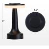 imageOBright Portable LED Table Lamp with Touch Sensor RGB Light Dimmable Rechargeable Battery Night Light for Kids Nursery Nightstand Lamp Bedside Lamp White MarbleMatte Black