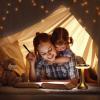imageOBright Portable LED Table Lamp with Touch Sensor RGB Light Dimmable Rechargeable Battery Night Light for Kids Nursery Nightstand Lamp Bedside Lamp White MarbleGold