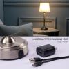 imageOBright Seraph  Cordless LED Table Lamp with Dimmer Builtin Rechargeable Battery 3Level Brightness Patio Table Lamp Bedside Night Lamp Ambient Light for Restaurant BlackBrushed Nickel
