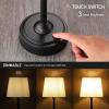 imageOBright Seraph  Cordless LED Table Lamp with Dimmer Builtin Rechargeable Battery 3Level Brightness Patio Table Lamp Bedside Night Lamp Ambient Light for Restaurant BlackBlack
