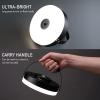 imageOBright Thurlow  Portable LED Lamp for Outdoor  Indoor Builtin Rechargeable Battery IP44 Water Resistant Travel Light Camping Lantern Patio Table Lamp Night Lamp Brushed NickelBlack