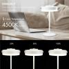imageOBright Thurlow  Portable LED Lamp for Outdoor  Indoor Builtin Rechargeable Battery IP44 Water Resistant Travel Light Camping Lantern Patio Table Lamp Night Lamp Brushed NickelWhite