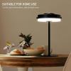 imageOBright Thurlow  Portable LED Lamp for Outdoor  Indoor Builtin Rechargeable Battery IP44 Water Resistant Travel Light Camping Lantern Patio Table Lamp Night Lamp Brushed NickelBlack