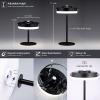 imageOBright Thurlow  Portable LED Lamp for Outdoor  Indoor Builtin Rechargeable Battery IP44 Water Resistant Travel Light Camping Lantern Patio Table Lamp Night Lamp Brushed NickelBlack