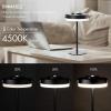 imageOBright Thurlow  Portable LED Lamp for Outdoor  Indoor Builtin Rechargeable Battery IP44 Water Resistant Travel Light Camping Lantern Patio Table Lamp Night Lamp Brushed NickelBlack