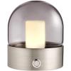 imageOBright Chiara  Cordless LED Table Lamp 3 Light Modes Rechargeable Battery Up to 12 Hours Flameless Candle Lamp for Restaurant Night Light for Kids Nursery Bedside Lamp Brushed Nickel