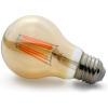 imageOBright Dimmable LED Edison Light Bulb 6W Dimmable UL Listed A19E26 Base 2200K Warm White LED Filament BulbVintage LED Bulb Amber Glass 6 Pack