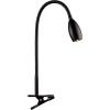 imageOBright Lumos  Versatile Clipon Lamp Zoomable Spotlight Dimmable LED Flexible Gooseneck 4000K Light 100 Metal Clamp  Ideal for Reading Crafting Work and Headboards Antique BrassBlack