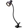 imageOBright Luxor  Dimmable LED Desk Lamp with Gooseneck BlackClip onBlackClip on