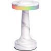 imageOBright Portable LED Table Lamp with Touch Sensor RGB Light Dimmable Rechargeable Battery Night Light for Kids Nursery Nightstand Lamp Bedside Lamp White MarbleXRGBWhite Marble
