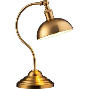 imageOBright Bankers  Cordless LED Table Lamp BatteryOperated Rechargeable 3Level Dimming Universal USBC Charging 180 Swivel Head Luxury Metal Shade Antique BrassAntique Brass