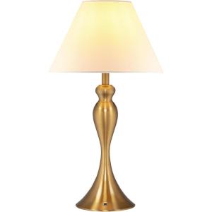 imageOBright Ember Cordless Table Lamp  Rechargeable Touch Dimmable Battery Operated E26 LED Bulb TypeC Fast Charging Portable Lamp for Bedroom Living Room Office BlackAntique Brass