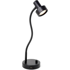 imageOBright Luxor  Dimmable LED Desk Lamp with Gooseneck BlackClip onBlack