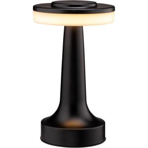 imageOBright Portable LED Table Lamp with Touch Sensor RGB Light Dimmable Rechargeable Battery Night Light for Kids Nursery Nightstand Lamp Bedside Lamp White MarbleMatte Black