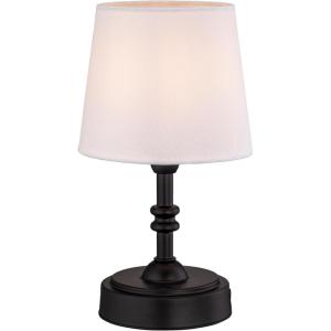 imageOBright Seraph Mini  Cordless LED Table Lamp with Dimmer Builtin Rechargeable Battery 3Level Brightness Patio Table Lamp Bedside Night Lamp Ambient Light for Restaurant Antique BrassBlack
