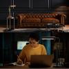 imageOBright Aurora LED Pharmacy Desk Lamp  Swing Arm Industrial Design for Reading Crafting Work10W LED Adjustable Height 185245 inches  Ideal for Living Room Bedside Office  BlackGold
