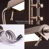 imageOBright Aurora LED Pharmacy Desk Lamp  Swing Arm Industrial Design for Reading Crafting Work10W LED Adjustable Height 185245 inches  Ideal for Living Room Bedside Office  BlackBrushed Nickel
