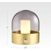 imageOBright Chiara  Cordless LED Table Lamp 3 Light Modes Rechargeable Battery Up to 12 Hours Flameless Candle Lamp for Restaurant Night Light for Kids Nursery Bedside Lamp Antique Gold