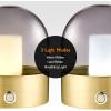 imageOBright Chiara  Cordless LED Table Lamp 3 Light Modes Rechargeable Battery Up to 12 Hours Flameless Candle Lamp for Restaurant Night Light for Kids Nursery Bedside Lamp Antique Gold