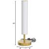 imageOBright Dimmable LED Cylinder Table Lamp BlackAntique Brass
