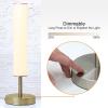 imageOBright Dimmable LED Cylinder Table Lamp BlackAntique Brass