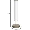 imageOBright Dimmable LED Cylinder Table Lamp BlackBrushed Nickel