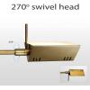 imageOBright LED Pharmacy Table Lamp Full Range Dimming 12W LED 360 Degree Swing Arms Desk Reading Craft Work Lamp ETL Tested Brushed NickelAntique Brass