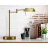imageOBright LED Pharmacy Table Lamp Full Range Dimming 12W LED 360 Degree Swing Arms Desk Reading Craft Work Lamp ETL Tested Brushed NickelAntique Brass