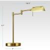 imageOBright LED Pharmacy Table Lamp Full Range Dimming 12W LED 360 Degree Swing Arms Desk Reading Craft Work Lamp ETL Tested Brushed NickelAntique Brass