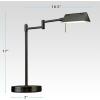imageOBright LED Pharmacy Table Lamp Full Range Dimming 12W LED 360 Degree Swing Arms Desk Reading Craft Work Lamp ETL Tested Brushed NickelBlack