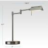 imageOBright LED Pharmacy Table Lamp Full Range Dimming 12W LED 360 Degree Swing Arms Desk Reading Craft Work Lamp ETL Tested Brushed NickelBrushed Nickel