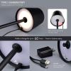 imageOBright Sandy Cordless LED Floor Lamp for OutdoorIndoor Rechargeable Water Resistant Dimmable Carry Light Adjustable Height Stand Lamp for Patio Living Room Bedside Table Night Lamp BlackCordlessBlack