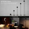imageOBright Sandy Cordless LED Floor Lamp for OutdoorIndoor Rechargeable Water Resistant Dimmable Carry Light Adjustable Height Stand Lamp for Patio Living Room Bedside Table Night Lamp BlackCordlessBlack