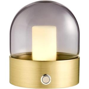 imageOBright Chiara  Cordless LED Table Lamp 3 Light Modes Rechargeable Battery Up to 12 Hours Flameless Candle Lamp for Restaurant Night Light for Kids Nursery Bedside Lamp Antique Gold