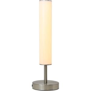 imageOBright Dimmable LED Cylinder Table Lamp BlackBrushed Nickel