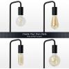 imageOBright Astrum  LED Desk Lamp with Dual USB Charging Ports 100 Metal 270 Degree Swivel Arms Soft White Light 3000K Bedside ampamp Home Office Table Lamp ETL Listed BlackIndustrialBlack
