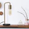 imageOBright Astrum  LED Desk Lamp with Dual USB Charging Ports 100 Metal 270 Degree Swivel Arms Soft White Light 3000K Bedside ampamp Home Office Table Lamp ETL Listed BlackIndustrialGoldBlack