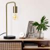 imageOBright Astrum  LED Desk Lamp with Dual USB Charging Ports 100 Metal 270 Degree Swivel Arms Soft White Light 3000K Bedside ampamp Home Office Table Lamp ETL Listed BlackIndustrialGoldBlack
